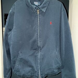 Polo by Ralph Lauren Vintage Men's Navy Blue Jacket, XL (READ DESC)
